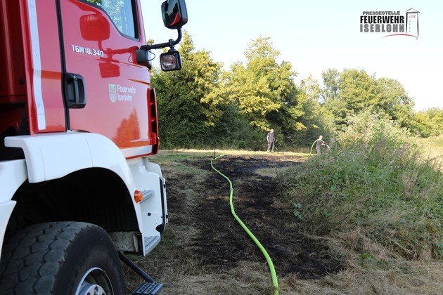 FW-MK: Flächenbrand in Iserlohn-Letmathe