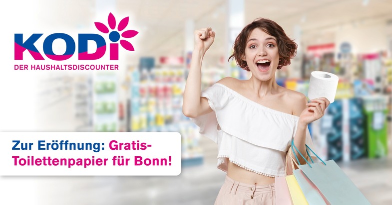 Zur Eröffnung: Gratis-Toilettenpapier für Bonn!