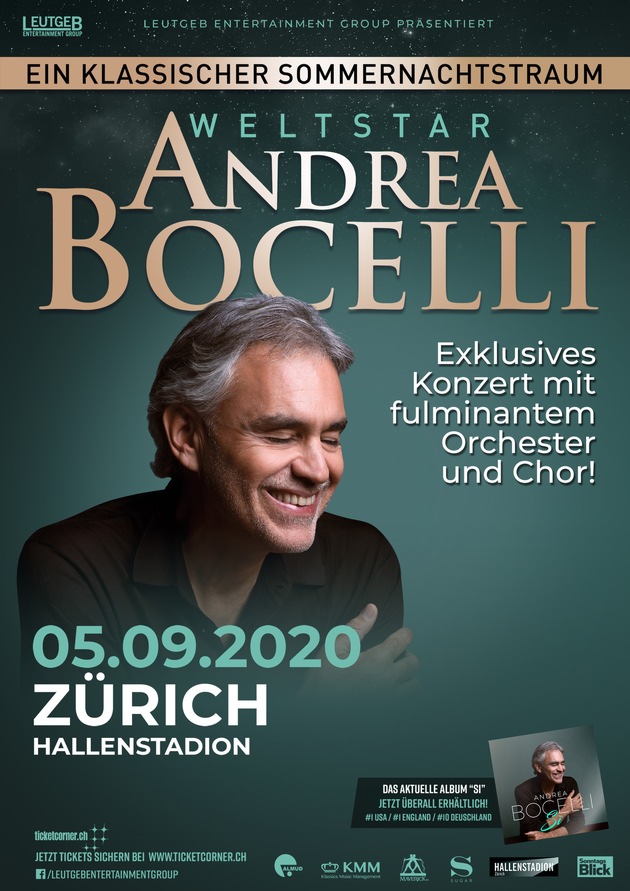 Ein klassischer Sommernachtstraum mit ANDREA BOCELLI in Zürich