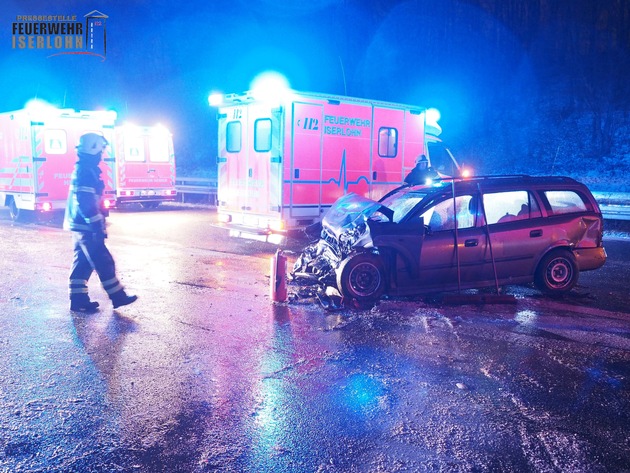 FW-MK: Massenunfall auf der Autobahn 46