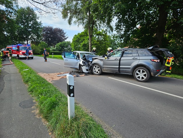 FW-ROW: Zwei Verletzte nach Unfall