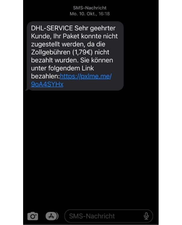 HZA-DO: Zoll warnt vor Fake-SMS / Keine Zollgebühren