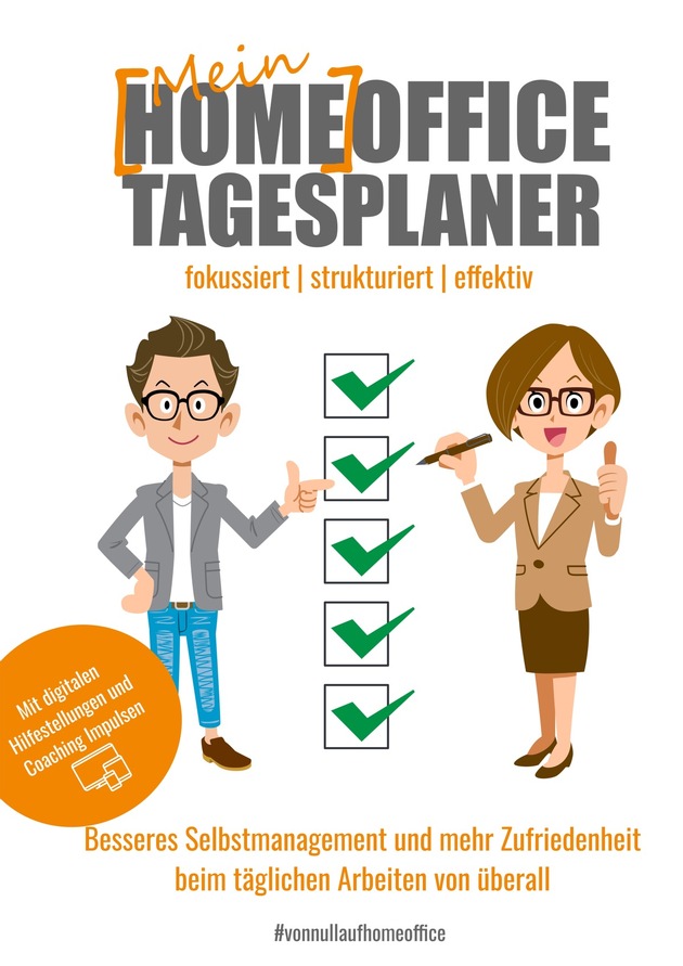 Autoren des Buches "Null auf Homeoffice" entwickeln neuen "Home Office Tagesplaner" -  Ab 18. November 2020 überall im Handel