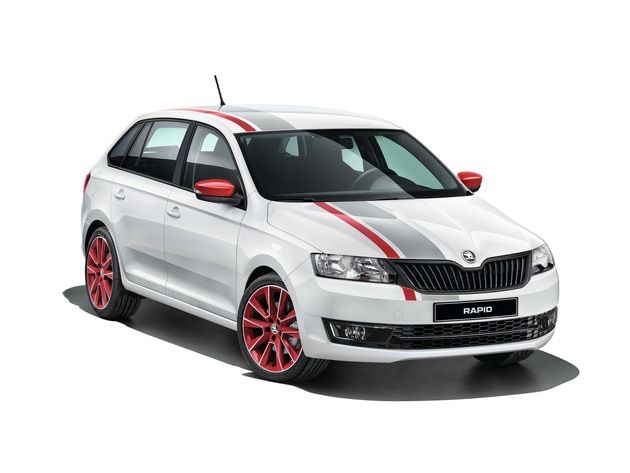 SKODA Fabia und Rapid Spaceback: stylische Sondermodelle Cool Edition mit ,Red &amp; Grey&apos;-Design (FOTO)