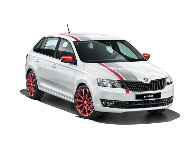 SKODA Fabia und Rapid Spaceback: stylische Sondermodelle Cool Edition mit ,Red &amp; Grey&#039;-Design (FOTO)