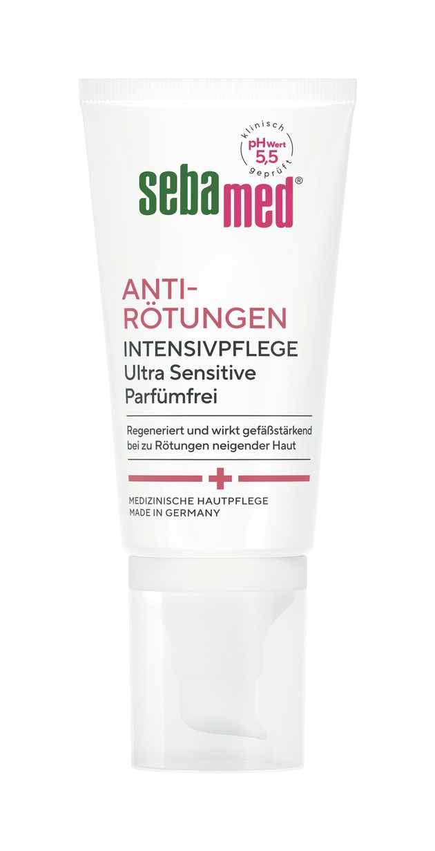 Pressemitteilung: Ausgezeichnete Pflege: sebamed Anti-Rötungen Serie