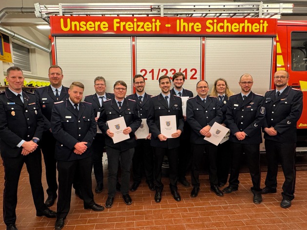 FW Flotwedel: Ortsfeuerwehr Wienhausen zieht positive Jahresbilanz - Wahl eines stellvertretenden Ortsbrandmeisters und zahlreiche Beförderungen​
