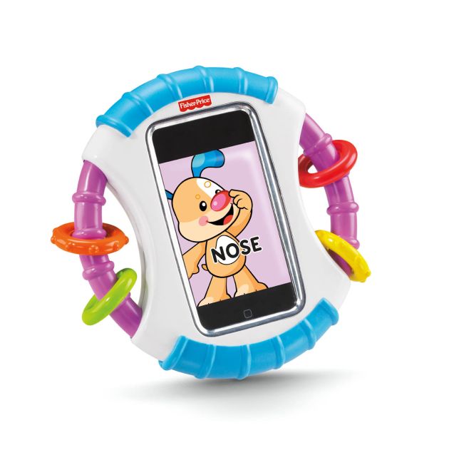Der neue iPhone® und iPod touch® Halter von Fisher-Price® lässt Kleinkinder spielerisch und sicher die Welt der Erwachsenen entdecken (mit Bild)