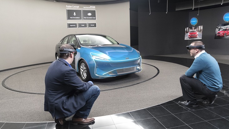 Ford-Werke GmbH: Hologramme beim Fahrzeug-Design: Ford testet HoloLens-Technologie von Microsoft