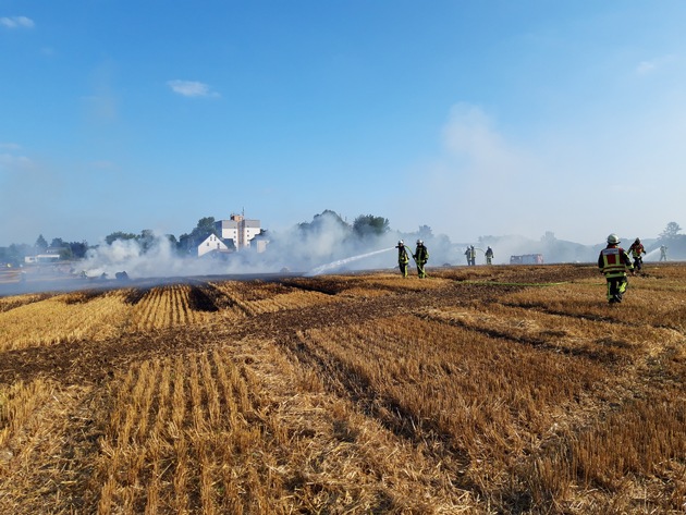 FW-BO: Feuer auf einer landwirtschaftlichen genutzten Fläche