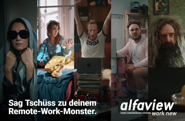 alfaview GmbH: Sag Tschüss zu deinem Remote-Work-Monster - alfaview® startet neue Online-Kampagne