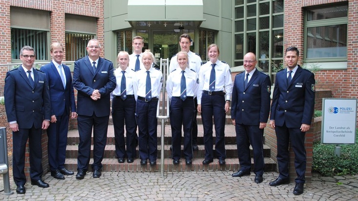 POL-COE: Kreispolizeibehörde Coesfeld, Coesfeld, Dülmen, Lüdinghausen/ Landrat begrüßt 20 Kommissaranwärterinnen und -Anwärter