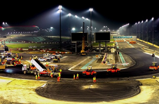 Abu Dhabi's Formula 1 racetrack has been renovated with Topcon technology