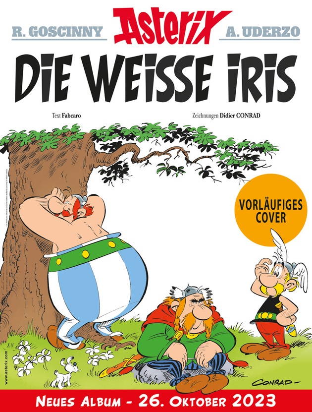 Das 40. Asterix-Abenteuer hat einen Namen: DIE WEISSE IRIS!
