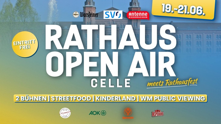 Sommer, Genuss und Gemeinschaft: Rathaus Open Air und Familienfest laden in den Stadtpark ein