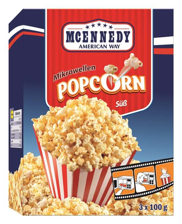 Der spanische Hersteller Liven S.A. informiert über einen Warenrückruf der Produkte &quot;McEnnedy Mikrowellen Popcorn süß, 3x100 g&quot; und &quot;McEnnedy Mikrowellen Popcorn gesalzen, 3x100 g&quot;