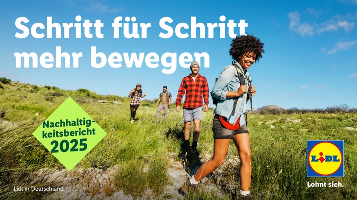 Lidl: Schritt f&uuml;r Schritt mehr bewegen: Lidl in Deutschland ver&ouml;ffentlicht f&uuml;nften Nachhaltigkeitsbericht