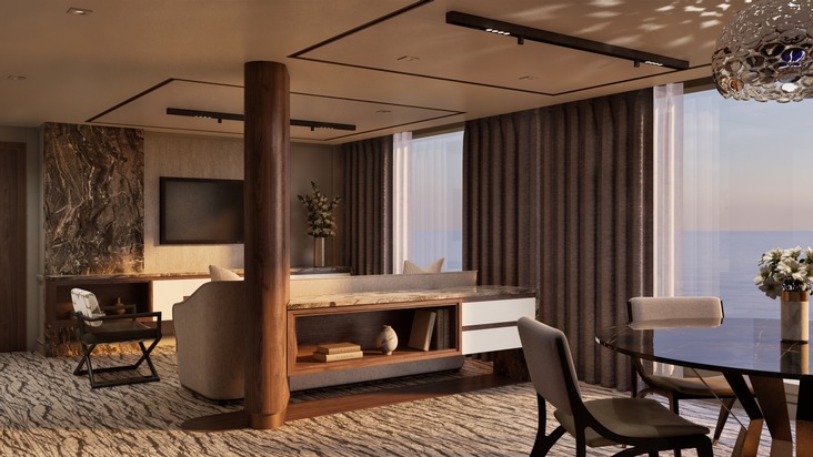 Pressemitteilung:  Regent Seven Seas Cruises® stellt neue Suiten-Kategorien der Seven Seas Prestige™ vor