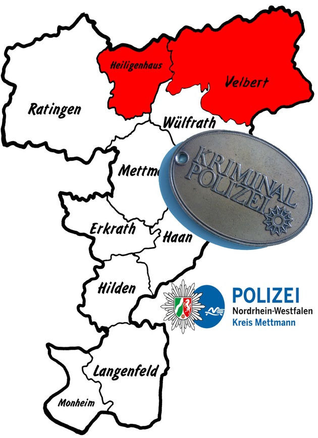 POL-ME: Sehr schnelle Festnahme nach Fahrzeugdiebstahl - Heiligenhaus / Velbert - 2111147