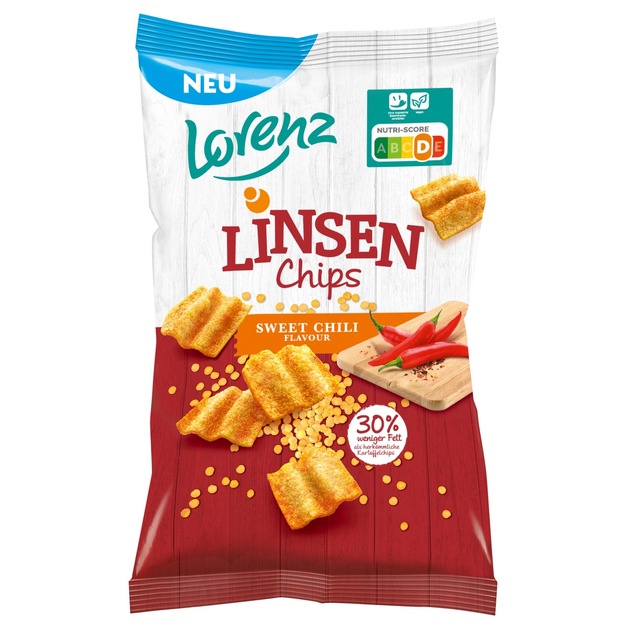 Presseinformation Lorenz: Neu im Sortiment - Lorenz Linsen Chips