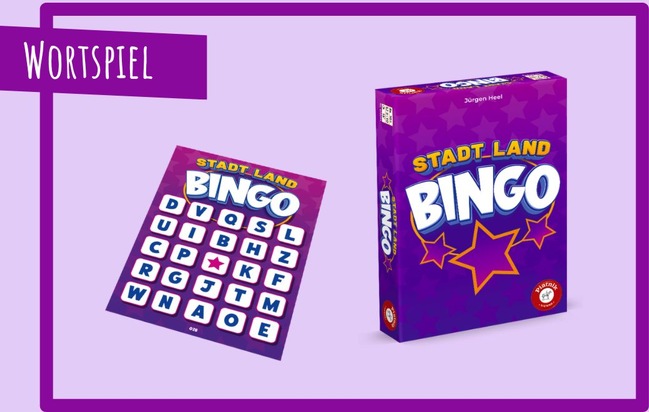 Stadt Land Bingo: Zwei Klassiker in einem - Unterhaltsames Partyspiel für Schnelldenker von Piatnik