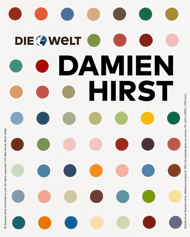 Damien Hirst kuratiert die WELT-Künstlerausgabe 2026