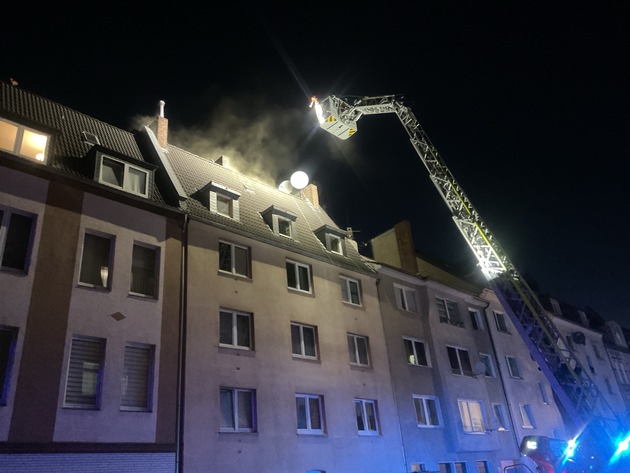 FW-DO: Nächtlicher Wohnungsbrand in der Dortmunder Nordstadt