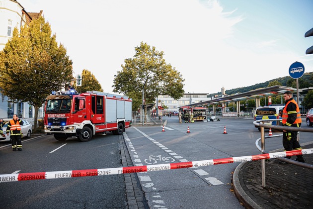 FW-MK: Giftiger Stoff am Stadtbahnhof sorgt für Feuerwehreinsatz