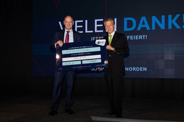 Casino SH sammelt bei 30-Jahr-Feier rund 38.000EUR für die Tafelstiftung Schleswig-Holstein-Hamburg