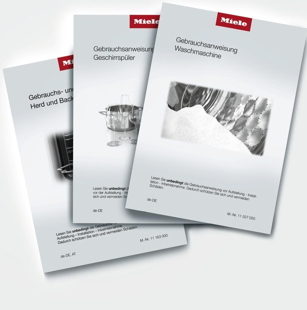 Download statt Ausdruck: Miele setzt bei Gebrauchsanleitungen auf mehr Nachhaltigkeit