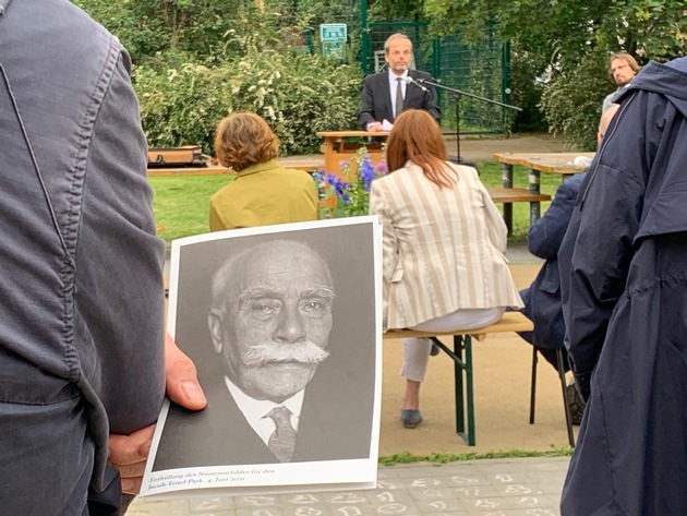 Ein Park zu Ehren Jacob Teitels: Lebendige Geschichte am Standort der Waldorfschule in Berlin-Mitte