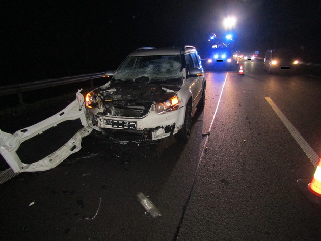 POL-PDKL: A62/Hütschenhausen, Leichtverletzt nach Auffahrunfall