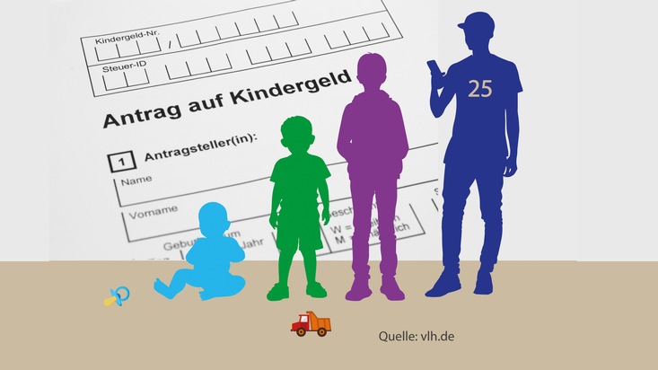 Vereinigte Lohnsteuerhilfe e.V. - VLH: Kindergeld bis 25: Das sind die Voraussetzungen