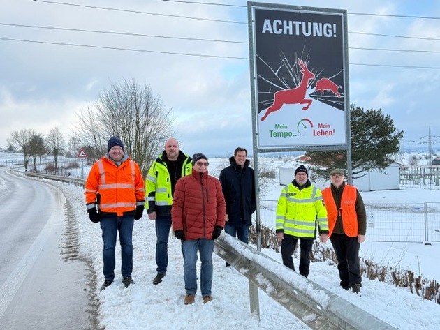 POL-NOM: Wildwarntafeln sollen Verkehrsteilnehmende zusätzlich sensibilisieren