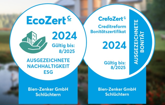 Bien-Zenker GmbH: CrefoZert und EcoZert für Bien-Zenker