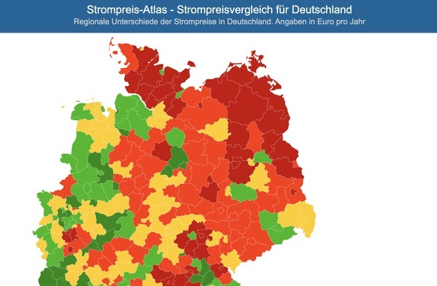 Stromauskunft.de: Große Strompreisanalyse: Strom beim Grundversorger kostet 30 % mehr als beim günstigsten Anbieter