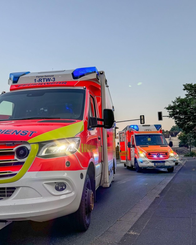 FW-DT: Verkehrsunfall mit vier Verletzten in Heiligenkirchen