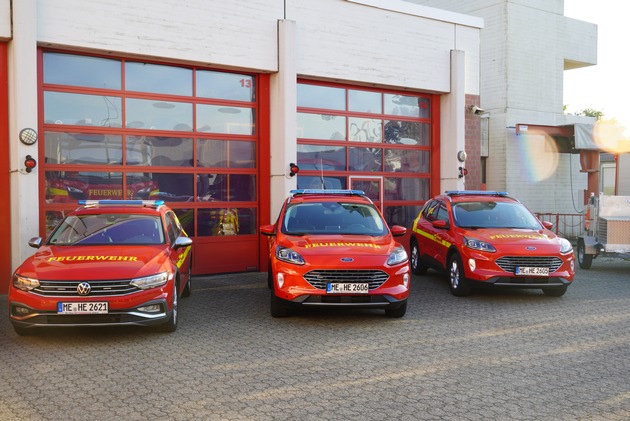 FW-Heiligenhaus: Feuerwehr Heiligenhaus erhält neue Fahrzeuge