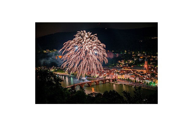 Lichtermeer über Heidelberg