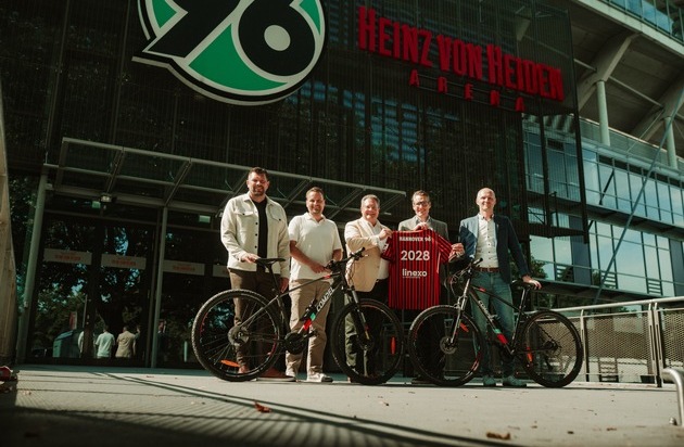 linexo by WERTGARANTIE: Neuer Mobilitätspartner Fahrrad: Hannover 96 künftig als Tandem mit Linexo