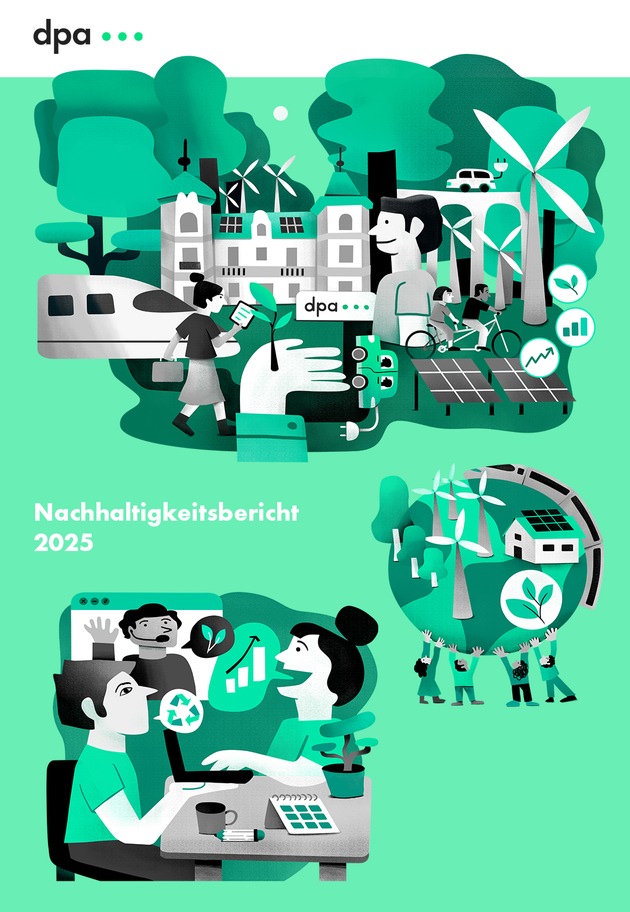 dpa veröffentlicht Nachhaltigkeitsbericht 2025 - Weniger CO2-Emissionen