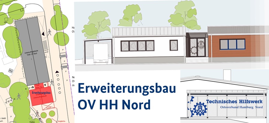 THW-HH MV SH: Spatenstich zum Erweiterungsbau beim THW Ortsverband HH Nord