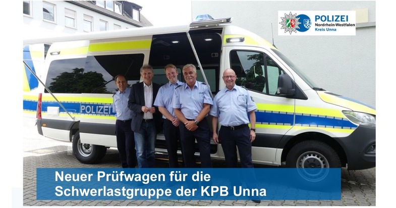 POL-UN: Kreis Unna - Neuer Prüfkraftwagen für die Schwerlastgruppe der KPB Unna
- Überwachung des gewerblichen Personen- und Güterverkehr im neuen Outfit