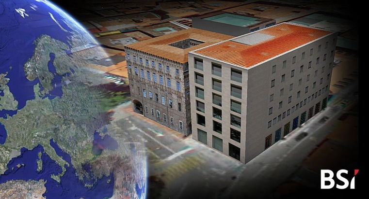 Palazzo BSI mit seinen Kunstwerken im 3D-Format auf Google Earth