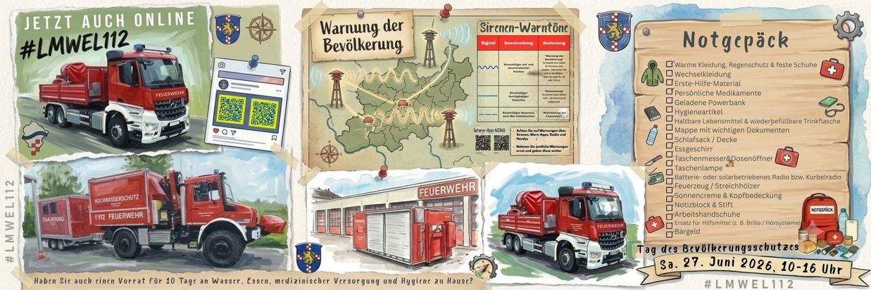 GefahrenabwehrLM-WEL: Vom Notgepäck bis zum Spezialfahrzeug: Bevölkerungsschutz zum Anfassen