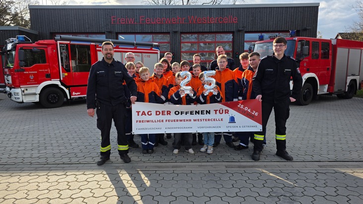 FW Celle: Tag der offenen T&uuml;r bei der Ortsfeuerwehr Westercelle am 25. April - Ein Fest f&uuml;r die ganze Familie