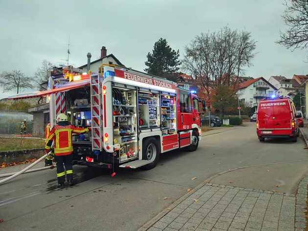 FW Stockach: Rauchentwicklung aus Gebäude