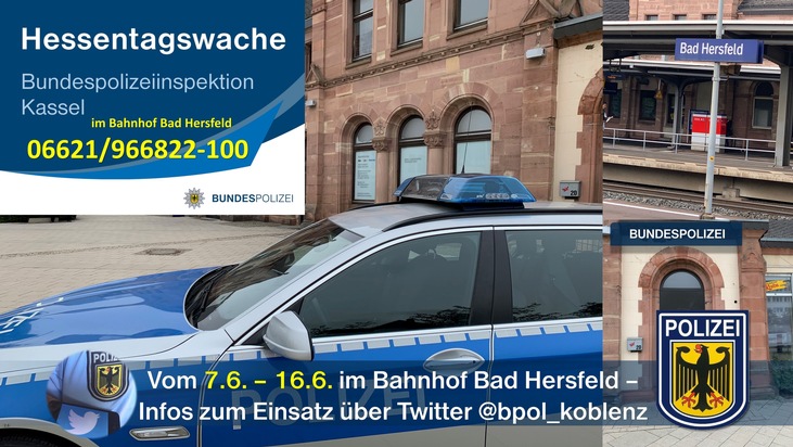 BPOL-KS: Hessentag 2019 in Bad Hersfeld

&quot;Bundespolizei Kassel geht mit Hessentagswache an den Start!&quot;