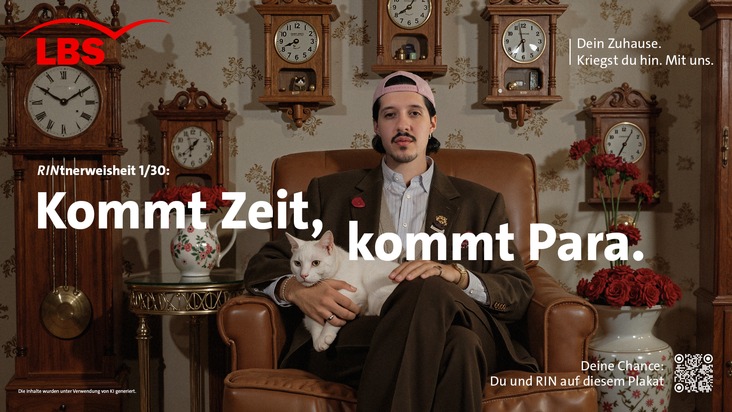 30 Tage, 30 RINtnerweisheiten / Zweite Runde für den Bauspar-Lifestyle: LBS, RIN und huth+wenzel starten KI-gestützte Out-of-Home-Aktion