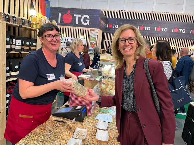 Sabine Monauni bei der Eröffnung der OLMA 2025 in St. Gallen